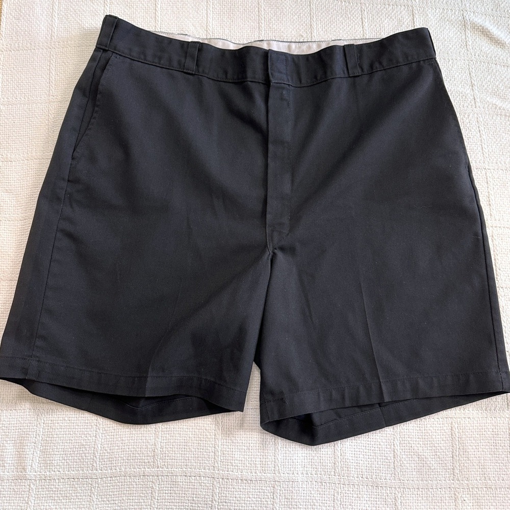 VTG 90s Dickies Black Work Shorts 42‎ Skate Workwear